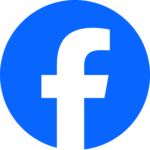 Facebook's Logo, blue circle with white F in the middle